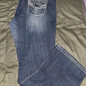 Y2K Vigoss Women's Dark Blue Boot Cut Jeans